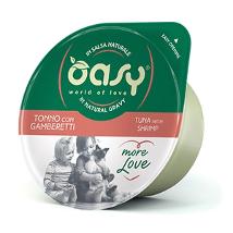 Oasy Cat More Love Um 70Gr Tonno Con Gamberetti Cup In Salsa Naturale
