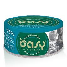 Oasy Cat More Love Um 70Gr Tonno Con Pesce Bianco Lattina In Acqua Di Cottura
