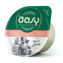 Oasy Cat More Love Um 70Gr Tonno Con Salmone Cup In Salsa Naturale