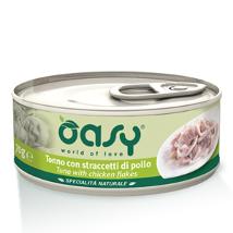 Oasy Cat Um 150Gr Tonno Con Straccetti Pollo Al Naturale Lattina