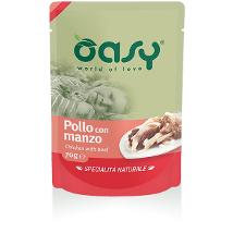 Oasy Cat Um 70Gr Bs Pollo Manzo Al Naturale