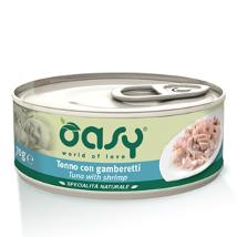 Oasy Cat Um 70Gr Tonno Gamberetti Lattina