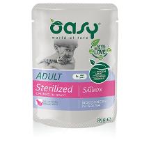 Oasy Cat Um 85Gr Bs Sterilized Salmon Bocconcini