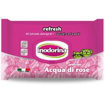 Salviette Inodorina Rose 40Pz Acqua Di Rosa Minsan 924548530