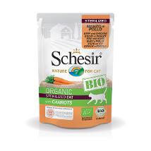 Schesir Bio Cat Sterilized Manzo Pollo Carote Bs 85Gr 470