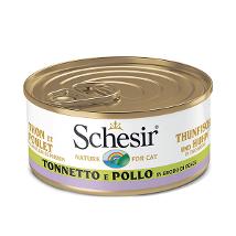 Schesir Cat In Brodo Tonnetto Pollo Filetti 70Gr - Fascia Verde 7524 Minsan 971080635