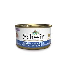 Schesir Cat Tonnetto Alicette Al Naturale 85Gr - In Acqua Di Cottura Fascia Bordo' 7177 Minsan 971080080