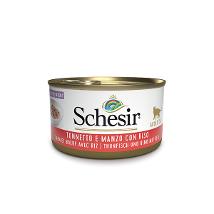 Schesir Cat Tonnetto Manzo Filetti Riso Al Naturale 85Gr - In Acqua Cottura Fascia Bordo' 7176 Minsan 971080167