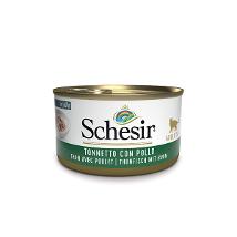 Schesir Cat Tonnetto Pollo Filetti 85Gr - In Gelatina Fascia Nera 7137 Minsan 971080181