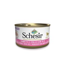 Schesir Cat Tonnetto Pollo Filetti Riso Al Naturale 85Gr - In Acqua Di Cottura Fascia Bordo' 7175 Minsan 971080193