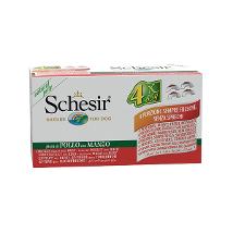 Schesir Dog 4X85 Pollo Filetti Manzo - In Gelatina 603 Minsan 971079153