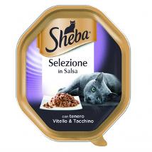 Sheba Flexi Selezioni In Salsa Con Tenero Vitello E Tacchino 85Gr  363182 New