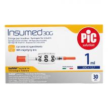 Siringa Sterile PIC Insumed con Ago 30G x 8 mm | 0,3 x 8 mm