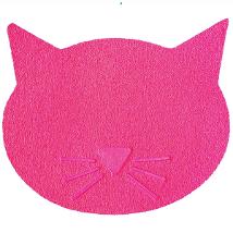 Tappetino Sottociotola in PVC Gatto Rosa