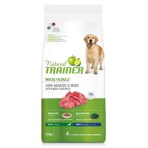 TRAINER NATURAL PER CANI MAXI ADULT CON MANZO E RISO SACCO 12 KG