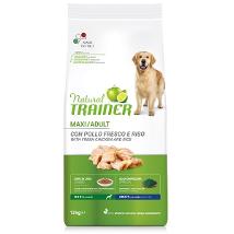 TRAINER NATURAL PER CANI MAXI ADULT CON POLLO FRESCO E RISO SACCO 12 KG