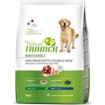 TRAINER NATURAL PER CANI MAXI ADULT CON PROSCIUTTO CRUDO E RISO SACCO 12 KG
