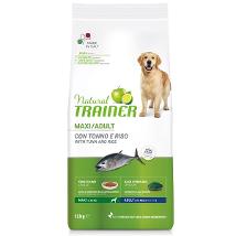 TRAINER NATURAL PER CANI MAXI ADULT CON TONNO RISO E ALGA SPIRULINA SACCO 12 KG