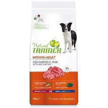 TRAINER NATURAL PER CANI MEDIUM ADULT CON MANZO E RISO, CICORIA E ALGA SPIRULINA SACCO 12 KG
