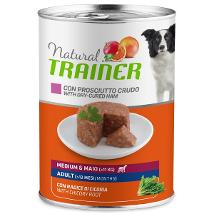 TRAINER NATURAL PER CANI MEDIUM MAXI ADULT CON PROSCIUTTO E RISO LATTINA 400 G