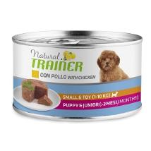 TRAINER NATURAL PER CANI MINI PUPPY SMALL E TOY CON POLLLO LATTINA 150 G