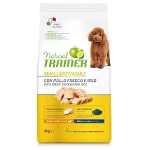 TRAINER NATURAL PER CANI SMALL TOY ADULT MINI CON POLLO FRESCO, RISO, YUCCA E ALGA SPIRULINA SACCO 7 KG