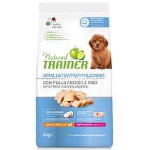 TRAINER NATURAL PER CANI SMALL TOY PUPPY E JUNIOR MINI CON POLLO FRESCO SACCO 2 KG