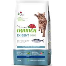 TRAINER NATURAL PER GATTI ADULT EXIGENT PESCE AZZURRO LATTINA 300 G NOVITA' MIRTILLO