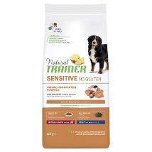 TRAINER NATURAL SENSITIVE NO GLUTEN PER CANI MEDIUM MAXI ADULT CON SALMONE SACCO 3 KG