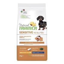 TRAINER NATURAL SENSITIVE NO GLUTEN PER CANI MINI CON SALMONE SACCO 7 KG