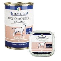 UNIPRO PER CANI CON MAIALE UNICAMENTE VASCHETTA 50 G