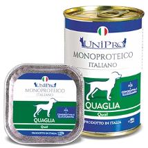 UNIPRO PER CANI CON QUAGLIA UNICAMENTE BARATTOLO 400 G