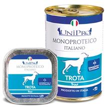 UNIPRO PER CANI CON  TROTA UNICAMENTE BARATTOLO 400 G