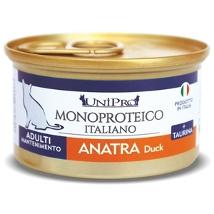 UNIPRO PER GATTI ADULT CON ANATRA MONOPROTEICO BARATTOLO 85 G