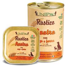 UNIPRO RUSTICO PER CANI CON ANATRA ORZO E FARRO BARATTOLO 400 G