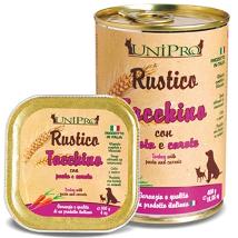 UNIPRO RUSTICO PER CANI CON TACCHINO PASTA E CAROTE BARATTOLO 400 G