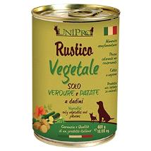 UNIPRO RUSTICO PER CANI CON VEGETALI BARATTOLO  400 G