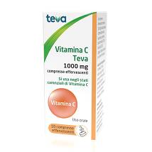 VITAMINA C TEVA*10CPR EFF 1G