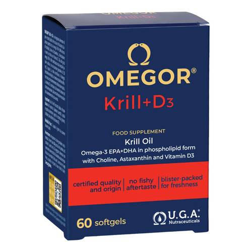 OMEGOR KRILL D3 60CPS - Alterfarma